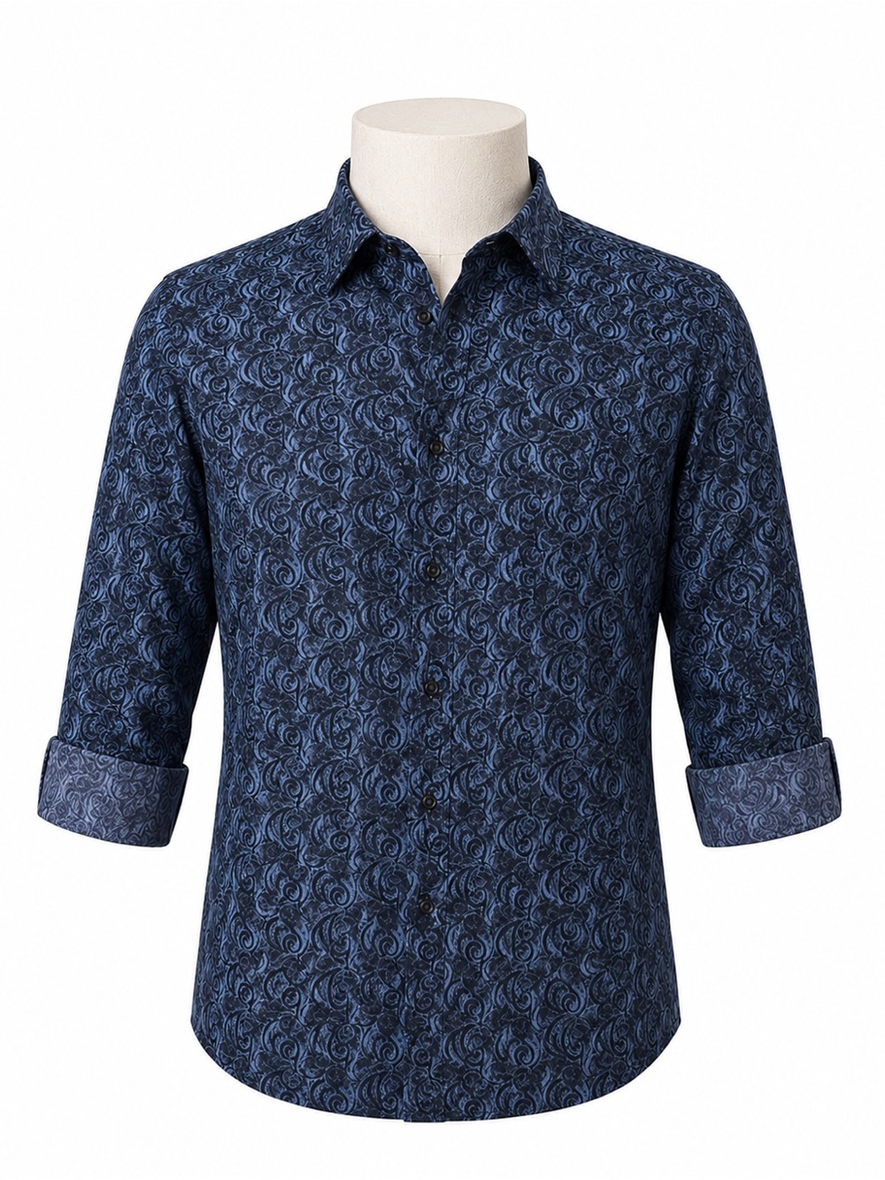 Daniel Cremieux Navy Swirl Print Shirt